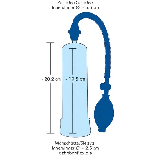 Bang Bang pumpa za erekciju - plava Slike