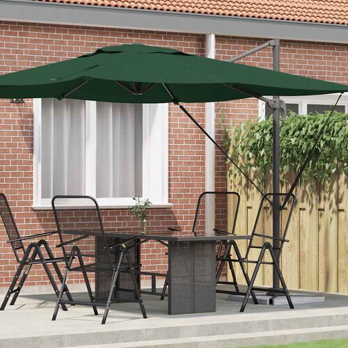 Roma Suncobran Zelena 286 x 284 x 265 cm Aluminij i poliester Cijene