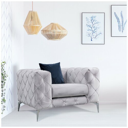 Atelier Del Sofa stolica s naslonom Como - svetlo siva Slike