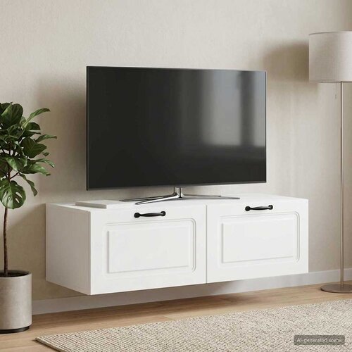 TV ormar za zid Zidne Bijela 98 x 41 x 30 cm Konstruirano drvo Slike