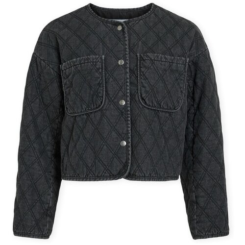 Vila Puhovke Kvilla Jacket - Dark Grey Denim Siva Cene
