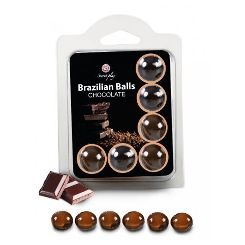 SecretPlay Brazilian Balls Chocolate 6 pack Slike