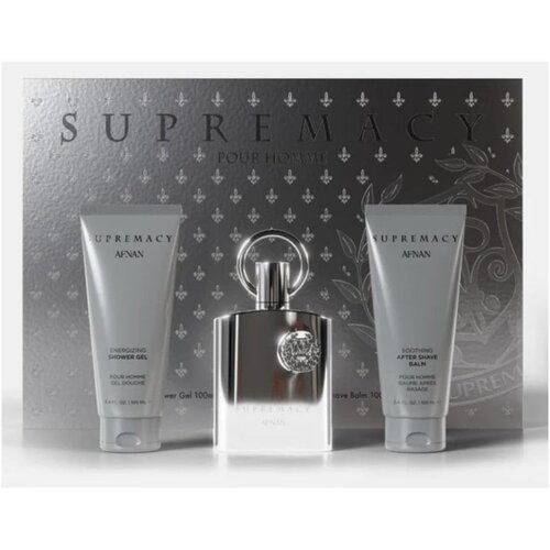 Afnan Set za mu&amp;scaron;karce Supremacy Silver, EDP, 100 ml + SG, 100 ml + ASB, 100 ml Slike