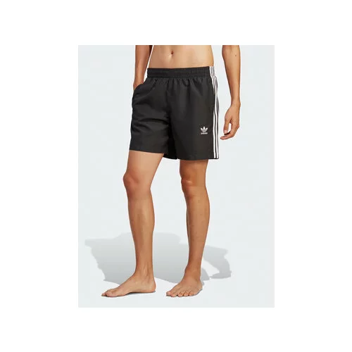 Adidas Kopalne hlače Originals Adicolor 3-Stripes Swim Shorts HT4406 Črna Regular Fit