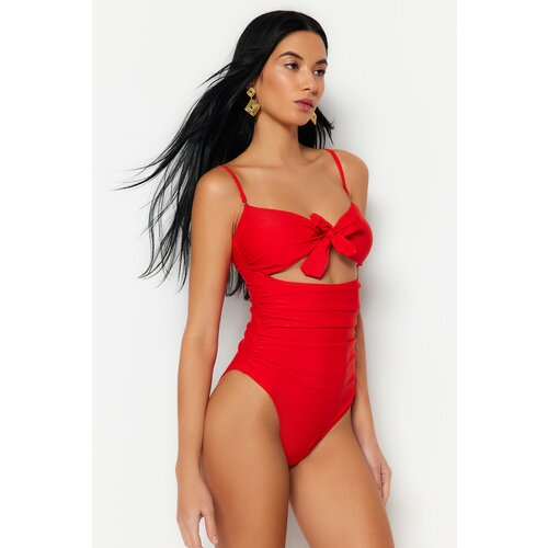 Trendyol Swimsuit - Red - Plain Slike
