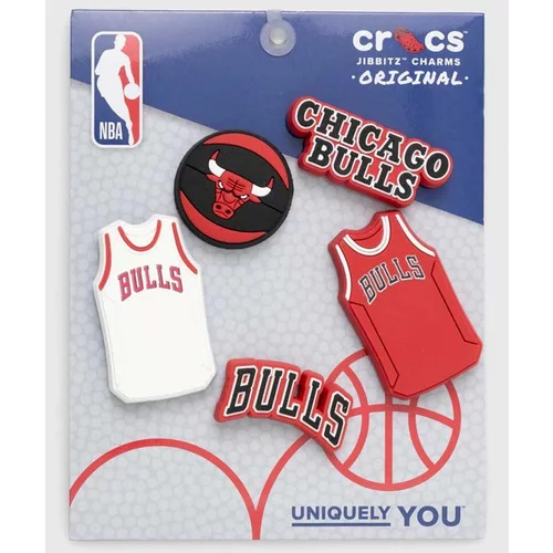 Crocs Bedževi za obuću JIBBITZ NBA Chicago Bulls 5-Pack 5-pack 10011280