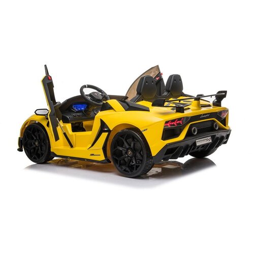  Licencirani auto na akumulator Lamborghini Aventador SX2028 - dvosjed - žuti Slike