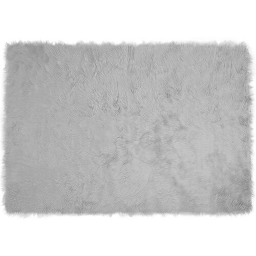  Tepih od umjetne ovčje kože TAFALLA Siva 120 x 170 cm Poliester Slike