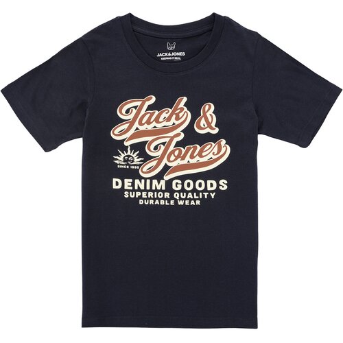 Jack &amp;amp; Jones JJELOGO TEE SS ONECK Tamno plava Slike