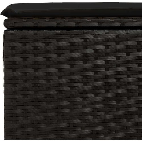VidaXL 6-dijelni set vrtnih sofa s jastucima crni od poliratana bagrem Slike