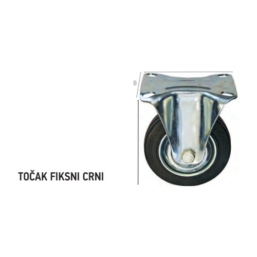 FF_Group FF tocak fiksni 100mm crni Cene