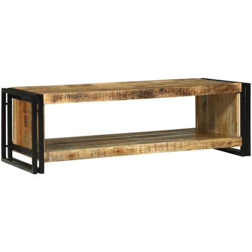 VidaXL Stolić za kavu 120x50x38 cm Čvrsto Grubo Drvo Manga Slike