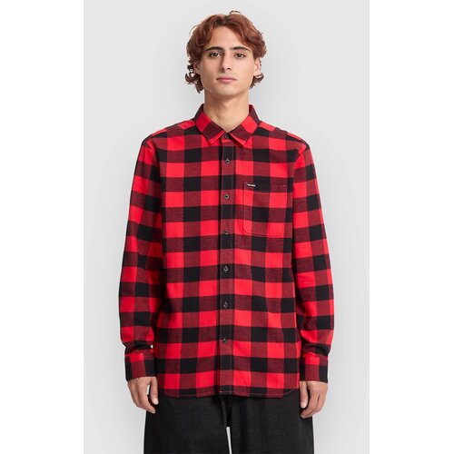 Volcom Caden Plaid Srajca lifeguard red Cene