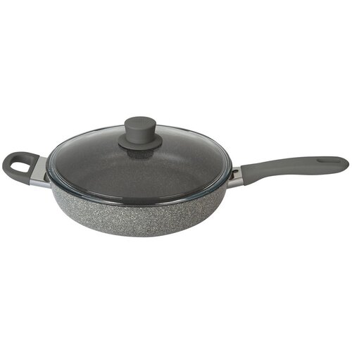 Ballarini globoka ponev s pokrovom murano granitium 28cm / 1 ročaj / aluminij / indukcija, (20456624) Cene