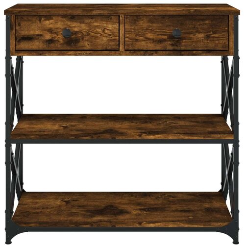  Konzolni stol boja hrasta 75 x 28 x 75 cm konstruirano drvo Slike