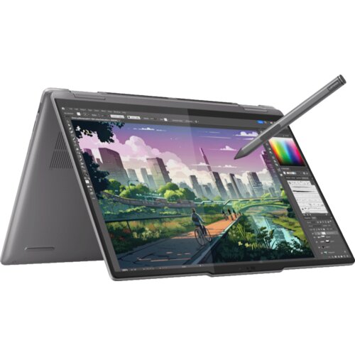 Lenovo laptop yoga 7 2in1 14AHP9 DOS/14" wuxga oled/ryzen 7-8840HS/16GB/1TB/backlit srb/siva Cene