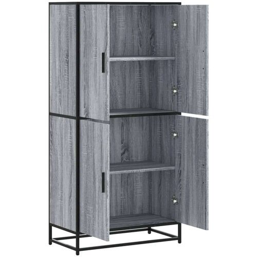 VidaXL Visoka ploča siva Sonoma 68x35x139 cm Konstruirano drvo Slike
