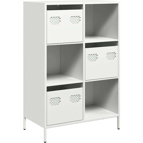  Visoka omara - Komoda - Predalnik bela 68x39x103,5 cm jeklo, (21717263) Slike