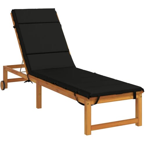  Jastučić za ležaljku GEMERT 100% poliester Crna 200 x 50 x 3 cm - Crna 200 x 50 x 3 cm Melange Slike
