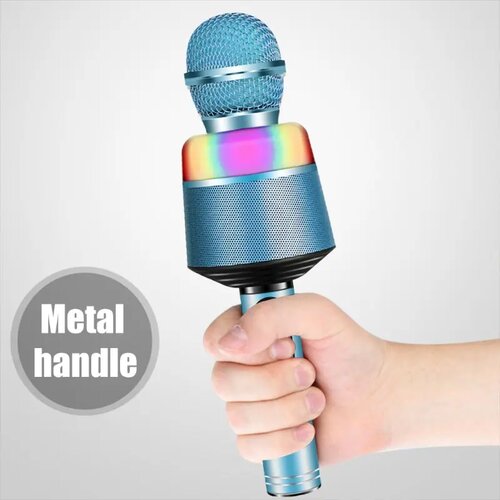  Karaoke Bluetooth kondenzatorski mikrofon Q008 PLAVA Cene