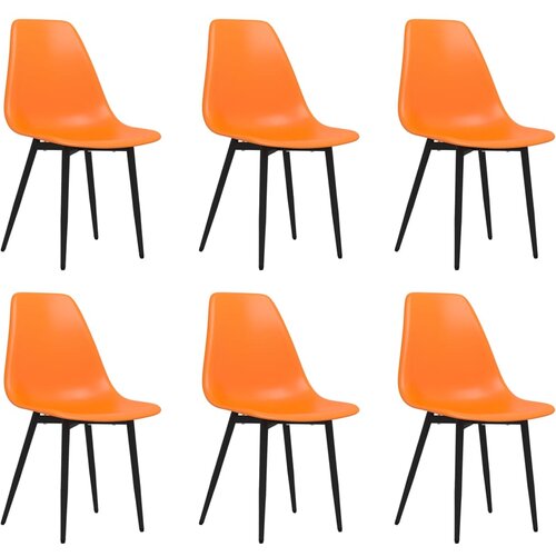 Maison Chic Jedilni stoli - Vzorci stoli 6 kosov oranžne barve PP A1222, (22030949) Cene