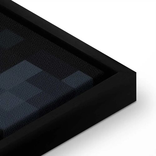  Slika - Pixel Game Over 60x90 U crnom drvenom okviru Slike