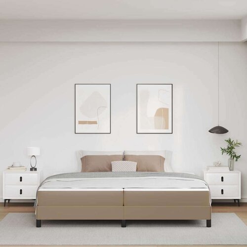  Krevet s madracem Boja cappuccina 200 x 200 cm Slike