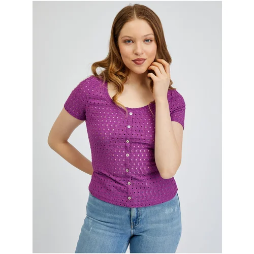 Orsay Purple Womens T-Shirt - Women