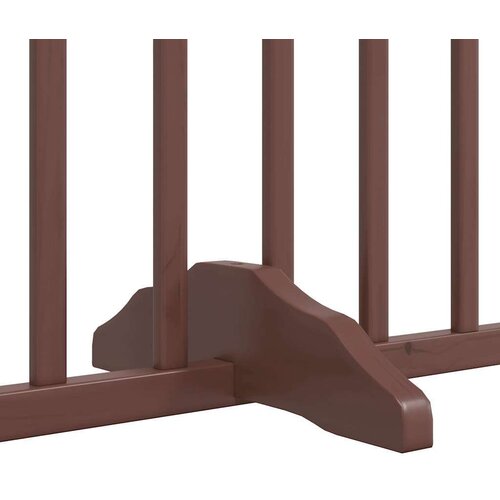 VidaXL Vrata za pse s vrata&amp;scaron;cima 6 panela sklopiva 480 cm drvo topole Slike