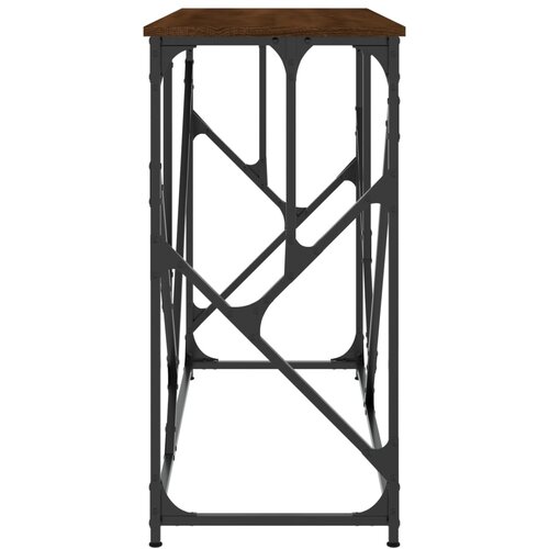  Konzolni stol boja smeđeg hrasta 100x40x80 cm konstruirano drvo Slike