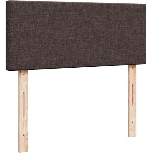 VidaXL krevet box spring s madracem tamnosmeđi 120 x 190 cm od tkanine Slike