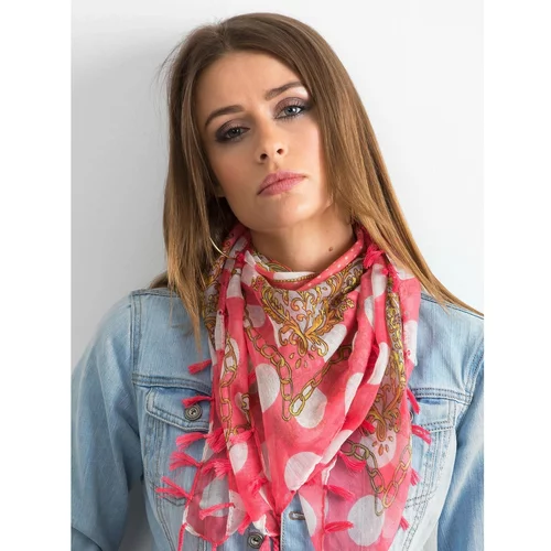 Fashion Hunters Patterned coral scarf