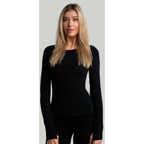 STRIX ženska majica dugih rukava merino i black Cene