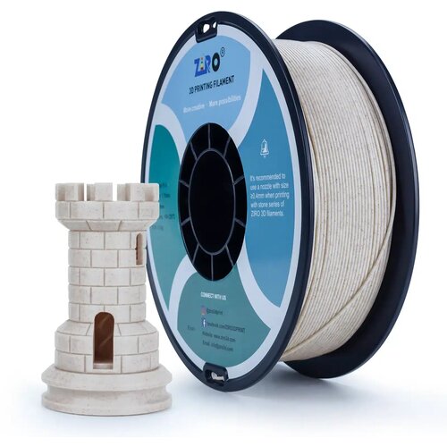  ZIRO Stone PLA filament 1.75 mm &amp;ndash; Straw Slike