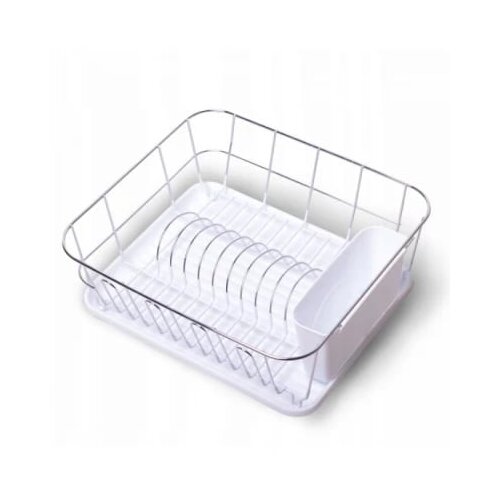 KAMILLE 0763D - metalni ocedjivac sa sudove - beli 37 x 33 x 13,5cm Cene