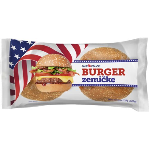 Tvojih 5 Minuta burger zemičke sa semenkama 2x85g Cene