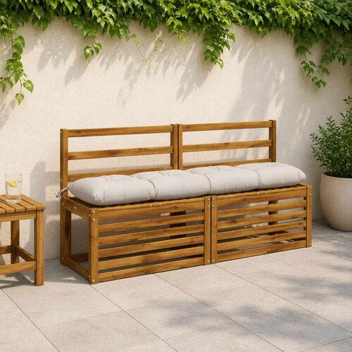  Jastučić za klupu VIANEN 100% poliester Bijela 140 x 30 x 12 cm Slike