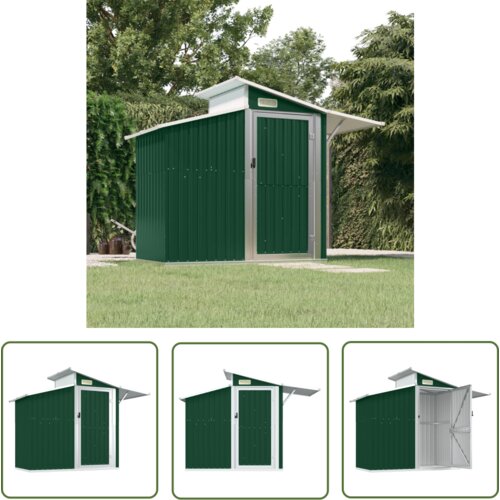  The Living Store Vrtna lopa zelena 270x130x208,5 cm pocinkano jeklo - Vrtna Lopa, (21745177) Cene