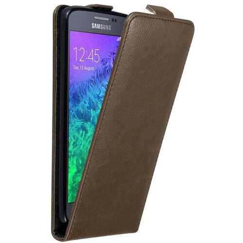 Cadorabo Ohi&scaron;je, združljivo z Samsung Galaxy ALPHA v kava rjava - Za&scaron;čitni ovitek v obliki flipa z magnetnim zapiranjem, (20551864) Cene