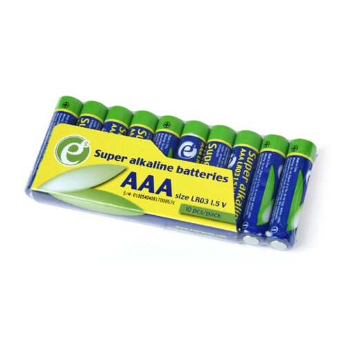 Baterije 10 kom Gembird Super alkaline AAA batteries, 10-pack EG-BA-AAASA-01 Cijene