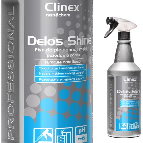 Clinex Antistatična polirna tekočina za leseno pohištvo Delos Shine 1L, (21389338) Cene