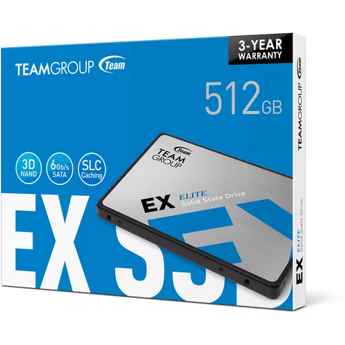 Team Group trdi disk 512GB SSD EX2 3D NAND SATA 3 2,5&quot;
