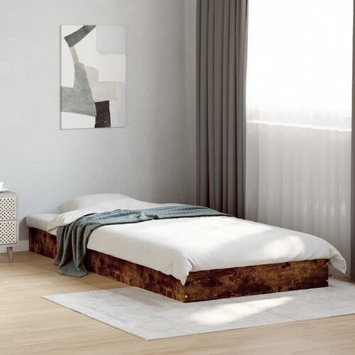 Furnova Posteljni okvir brez vzmetnice hrast 90x200 cm inženirski les, (21940181) Cene