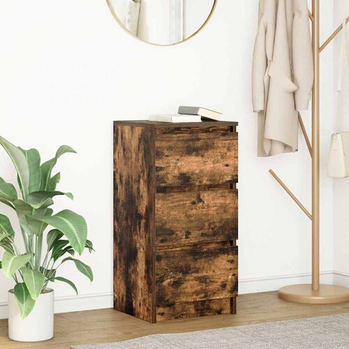 vidaXL Komoda boja dimljenog hrasta 37,5x35x76 cm konstruirano drvo Cijene