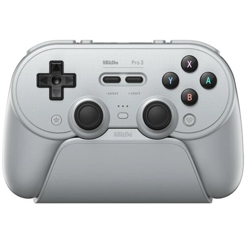 8BitDo Bežični gamepad Pro 3 BT/2.4Ghz/Multi platform/Gray edition + Dock Slike