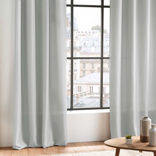 Douceur d int&amp;eacute;rieur Svetlo siva zavesa 140x260 cm Essentiel &amp;ndash; Slike