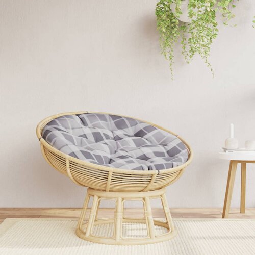  Okrugli jastuk sivog kariranog uzorka &Oslash; 100 x 11 cm Oxford tkanina Cijene