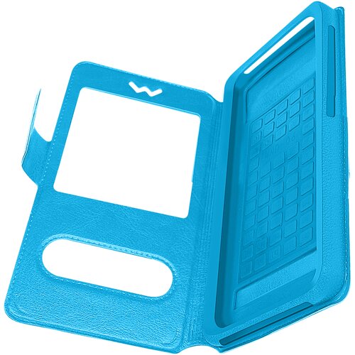 AVIZAR folio torbica extra-slim 2x window (hitra sprostitev) velikost sl - turkizno modra, (20615726) Cene