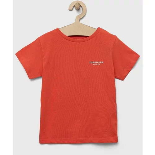 Zippy Dječja pamučna majica kratkih rukava boja: narančasta, s tiskom