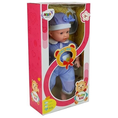  Punčka modra oblačila 45cm Slike